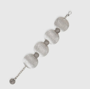 Handmade Pewter Coin Bracelet