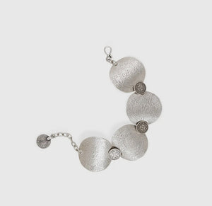 Handmade Pewter Coin Bracelet