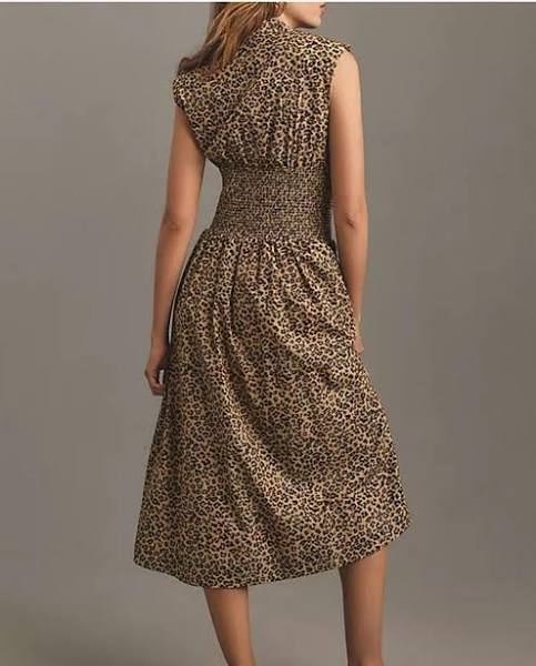 Tractr dress leopard