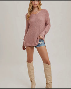 Reversed stitch  sweater
