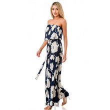 Load image into Gallery viewer, Flowers navy
