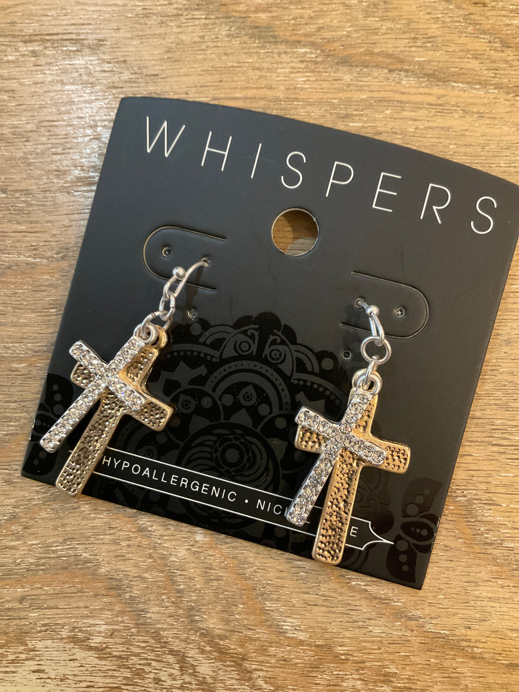 Cross earring