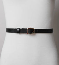 Load image into Gallery viewer, SKINNY BLACK BELT
