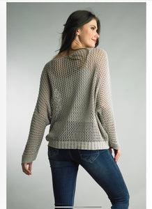 Star sweater taupe