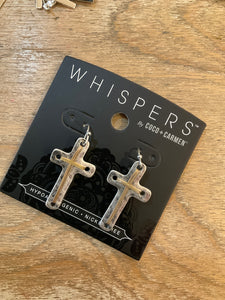 Cross earring