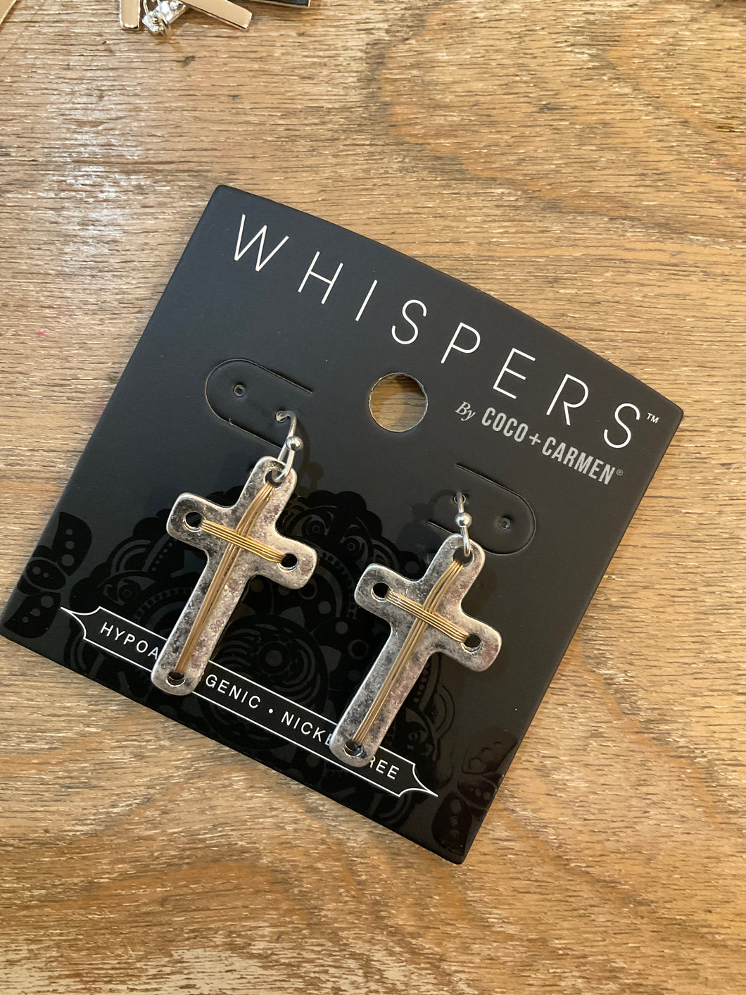 Cross earring