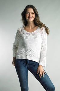 Star sweater taupe