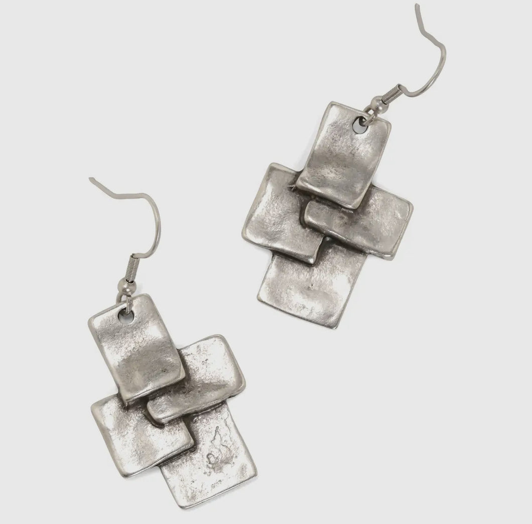 Handmade Pewter Earring