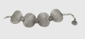 Handmade Pewter Coin Bracelet