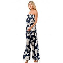 Load image into Gallery viewer, Flowers navy
