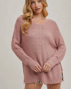 Reversed stitch  sweater
