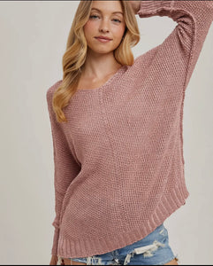 Reversed stitch  sweater