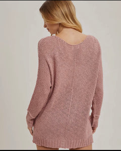 Reversed stitch  sweater