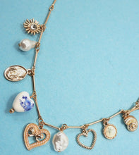 Load image into Gallery viewer, Necklace – ceramic porcelain heart pearl
