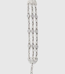 Handmade Pewter 3-chain Bracelet