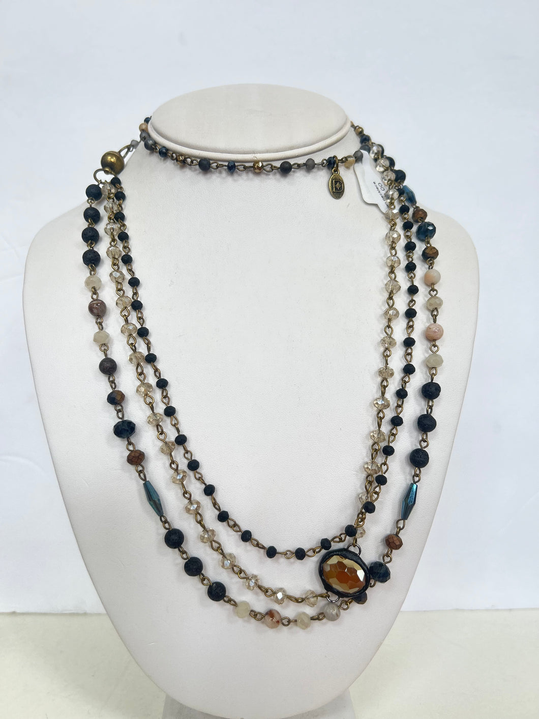 BEADED NECKLACE (TWO IN 1)