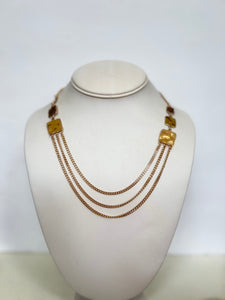 SQUARE GOLD NECKLACE