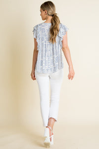 Pink tassel top