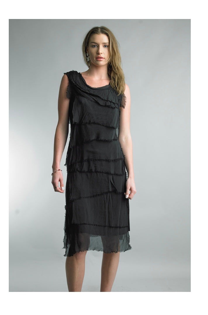 Silk dress black